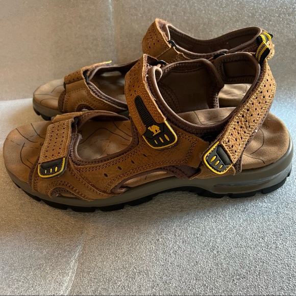 CAMEL CROWN Men's Leather Sandals for Hiking beach outdoors | Waterproof size 11 - Picture 6 of 15